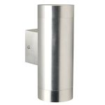 Nordlux Tin Vägglampa Aluminium och Glas Up & Down | 76mm - IP54 - Passande för 2x GU10