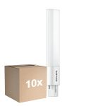 Flerpack 10x Philips CorePro PL-S LED 5W - 830 Varm Vit | 2-Stift - Ersättare 11W