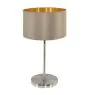 Eglo Bordslampa Maserlo Stål Satin Nickel | Passande för 1x E27