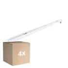 Flerpack 4x Noxion Allmänbruksarmatur Click V2 LED T8 | Passande för 1x 150cm LED Rör